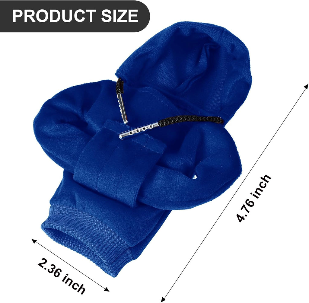 ZHSMS Gear Shift Cover, Universal Shift Knob Cover, Funny Sweater Hoodie for Gearshift, 4.7 Inch Car Shifter Stick Protector Decoration(Orang Dark Blue)