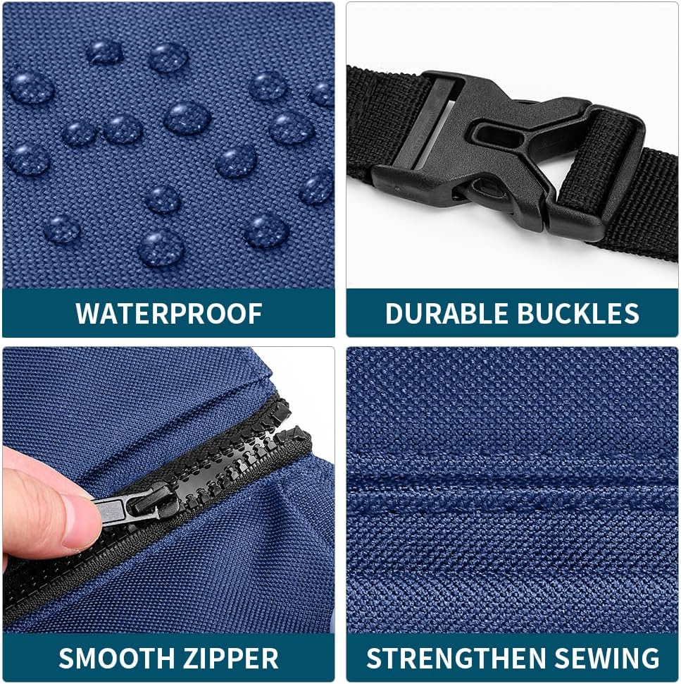 Car Trunk Organizer with Cooler, Hanging Car Organizers and Storage with Large Pockets, Zippers Detachable Seat Back Organizers Storage, Waterproof Car Storage Trunk Organizer for Jeeps, SUVs, Blue