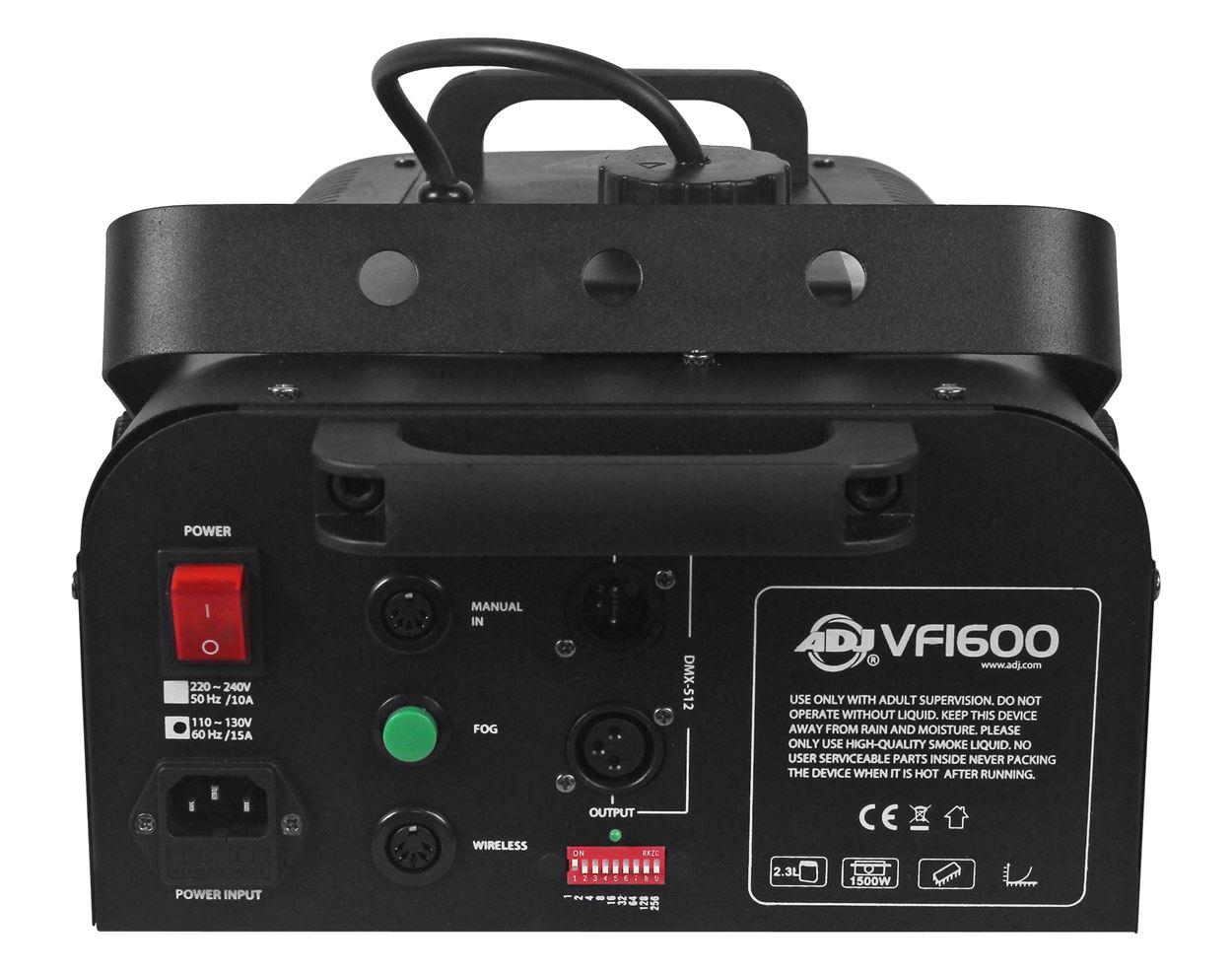 American DJ VF1600 Mobile DMX Fog Machine W/ Wired & Wireless Remotes+(2) Scrims