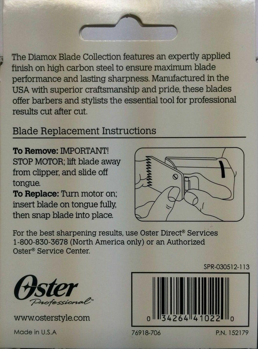Oster Diamox Blade Size 1a for 76 Turbo 77  76918-706  Shaver