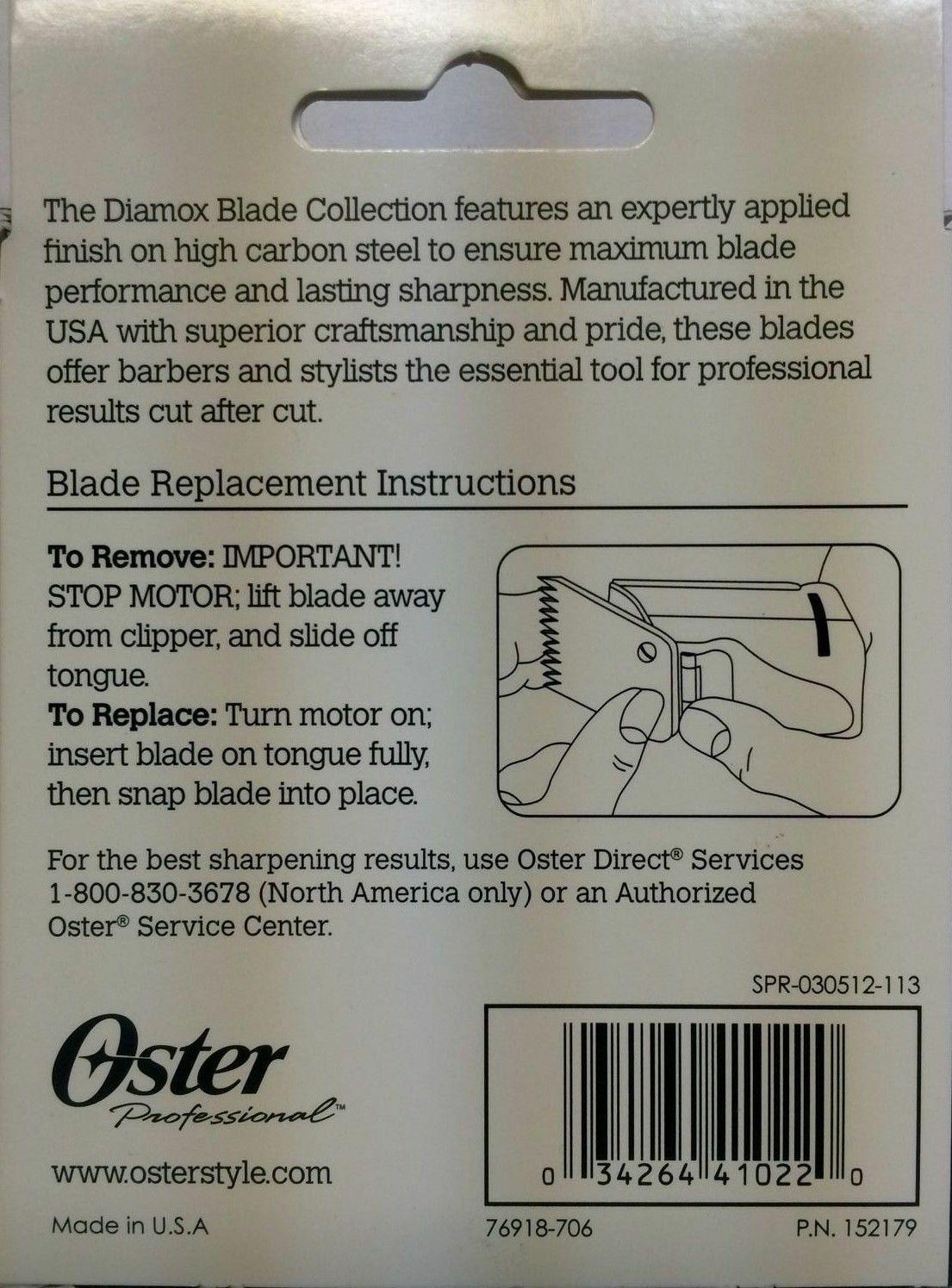 Oster Diamox Blade Size 1a for 76 Turbo 77  76918-706  Shaver