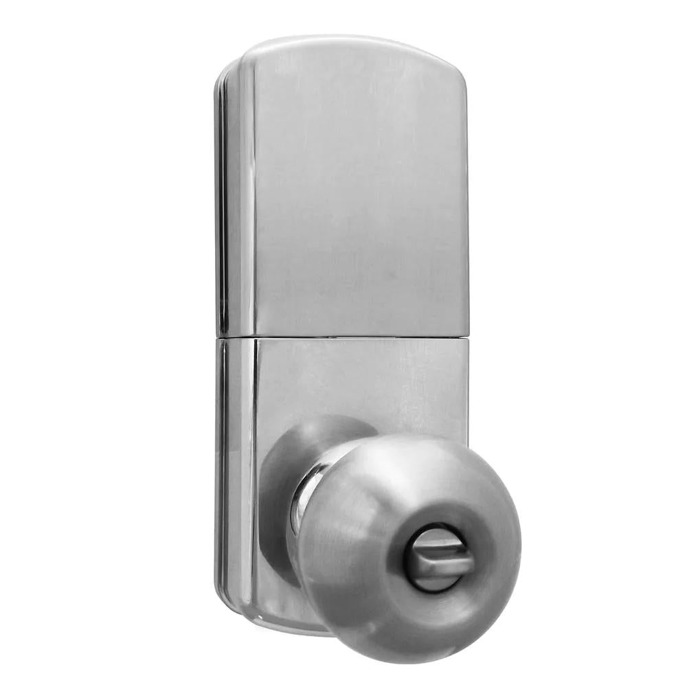 Satin Nickle Single-Cylinder Electronic Door Knob with Keyless Back-Lit Keypad Entry