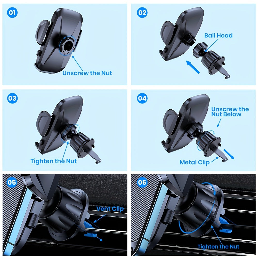 Big Phones &amp; Thick Cases? No Problem! Car Air Vent Phone Mount - The Ultimate Hands-Cell Phone Holder!