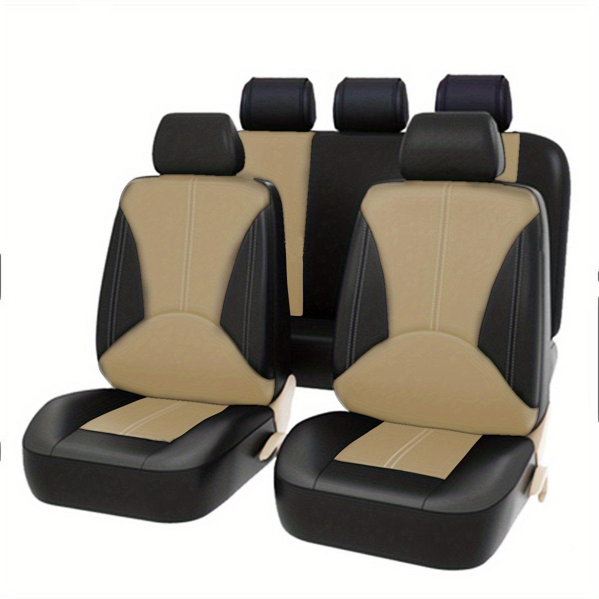 Car PU Leather Seat Cover High Quality Full Set universal cars Leather Seat Cover 5 Seat Protection Cover Suitable For Most Cars