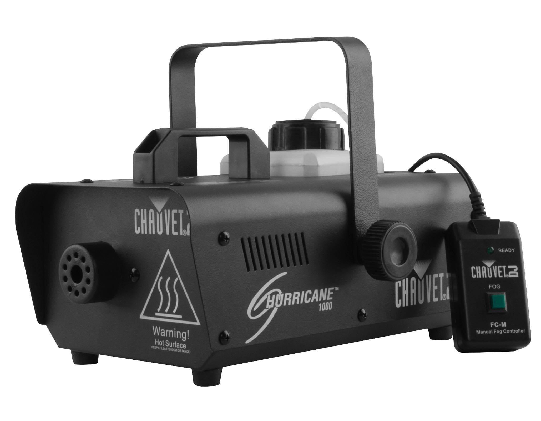 Chauvet DJ Hurricane 1000 Pro Fog/Smoke Machine with Remotes, H1000 (4 Pack)