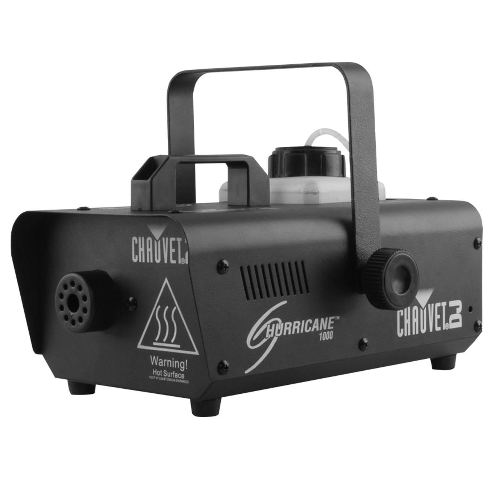 Chauvet DJ Hurricane 1000 Pro Fog/Smoke Machine with Remotes, H1000 (4 Pack)
