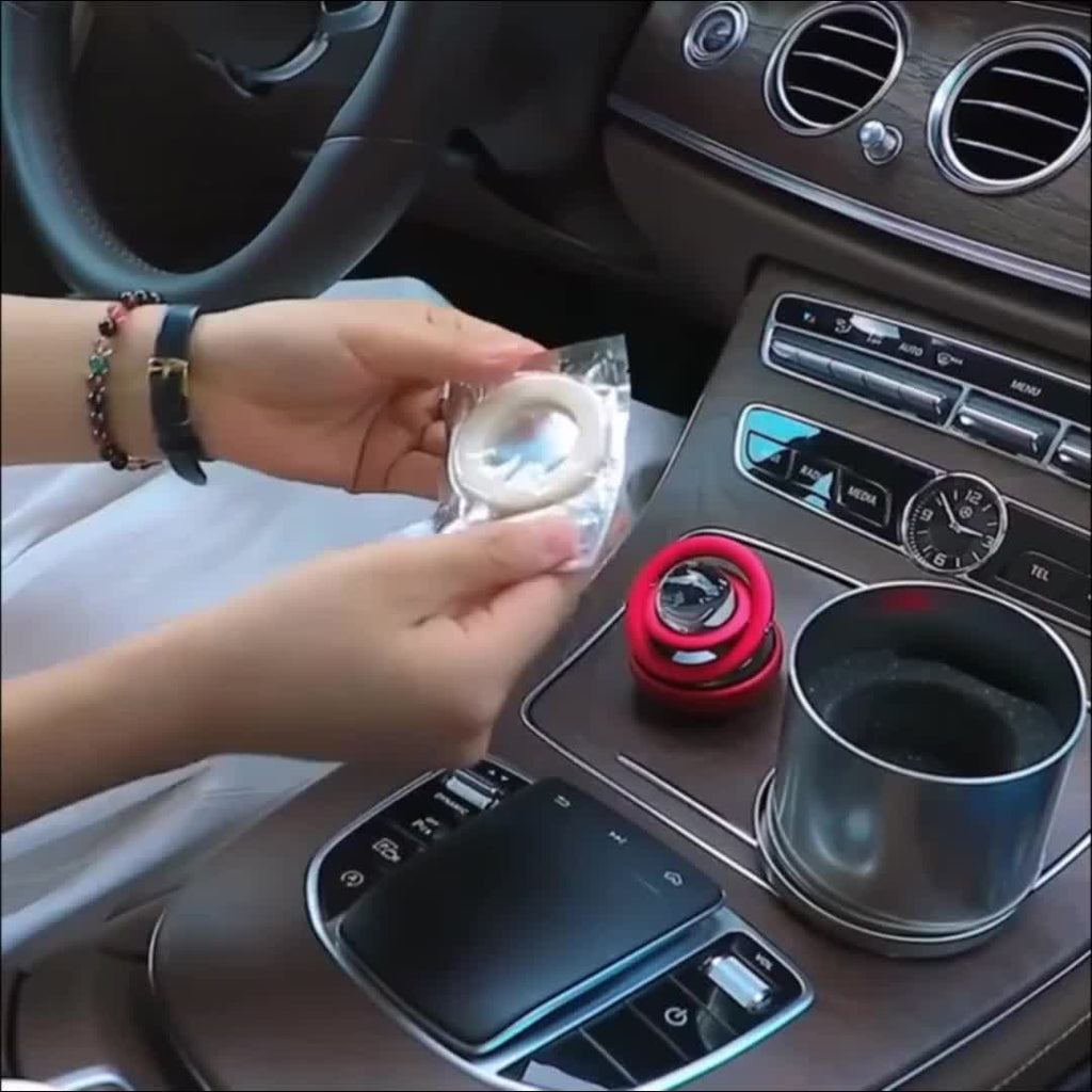 Car Air Freshener Solar Rotating Fragrance Decoration Car Interior Accessories Women Men Original Flavored Perfume Diffuser