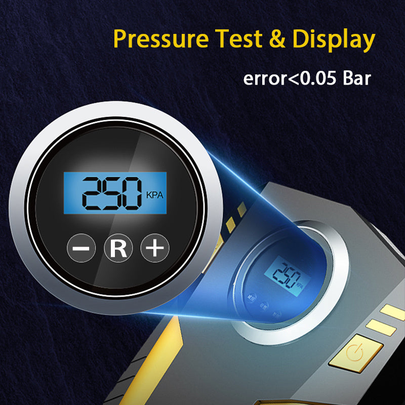120W Car Portable Air Compressor Pump, Digital Tire Inflator 150 PSI Auto Air Pump For Car Motorcycle LED Light Tire Pump