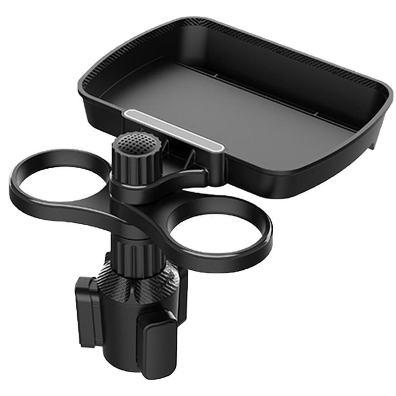 360° Swivel Car Cup Holder Tray - Keep Your Drinks &amp; Food Organized &amp; Accessories!