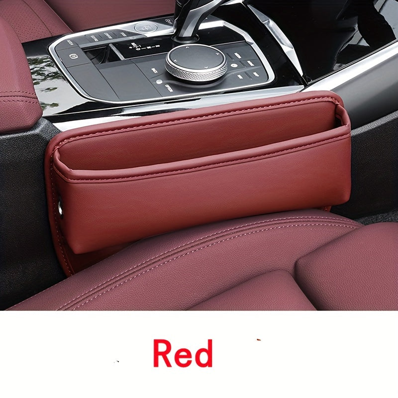 Upgrade Your Car with a PU Leather Seat Gap Manager - Keep Your Belongings Secure &amp; Organized!