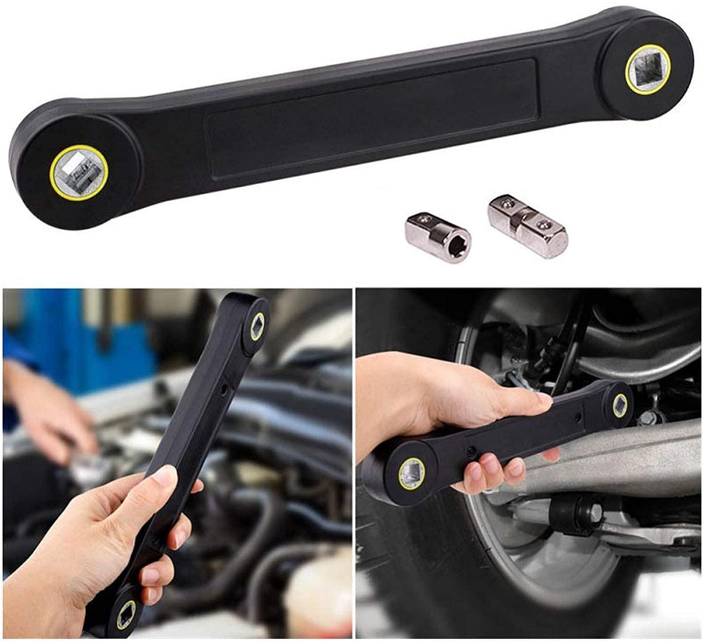 YUOP Hand Tools Universal Extension Wrench 3/8 Inch Spanner Screw Nut Wrench Automotive Tool Key Set Convenient Handhold Hand Tools (Color : 1 Set)