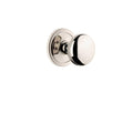 Circulaire Rosette 2-3/8 in. Backset Polished Nickel Privacy Bed/Bath with Fifth Avenue Door Knob