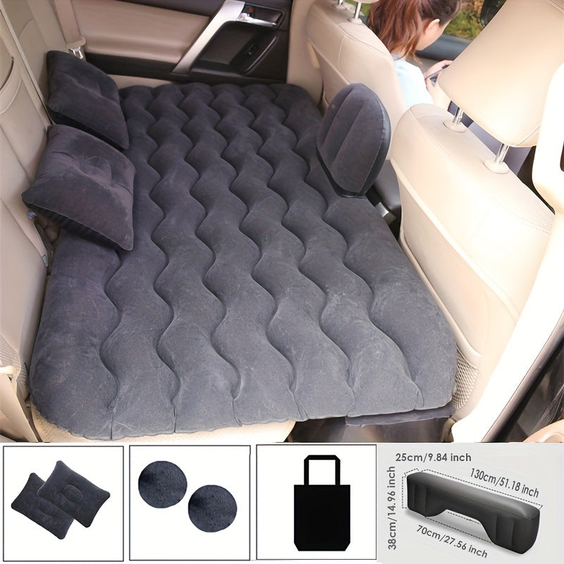 Upgrade Your Car With A Multifunctional Inflatable Bed &amp; Sofa Pillow - Perfect For Camping &amp; Travel!