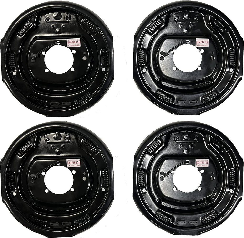 Four 12"x2" Electric Brake Trailer Self Adjusting BacPlates 2 Left 2 Right