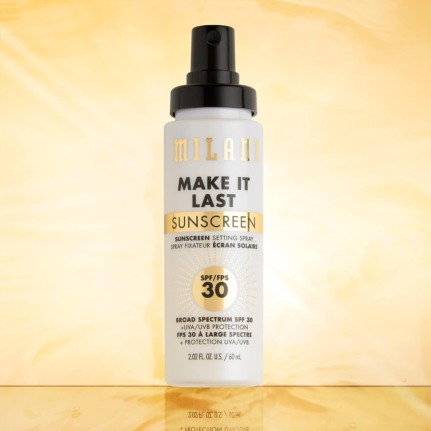 Milani Make It Last Sunscreen Setting Spray with SPF30 - Makeup Primer and Setting Spray with Sunscreen, Long Lasting Makeup Finishing Spray - 2 Pack