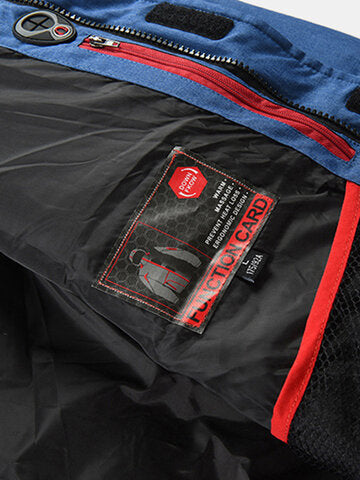 mens winter warm thicken zipper detail solid color hooded down coat