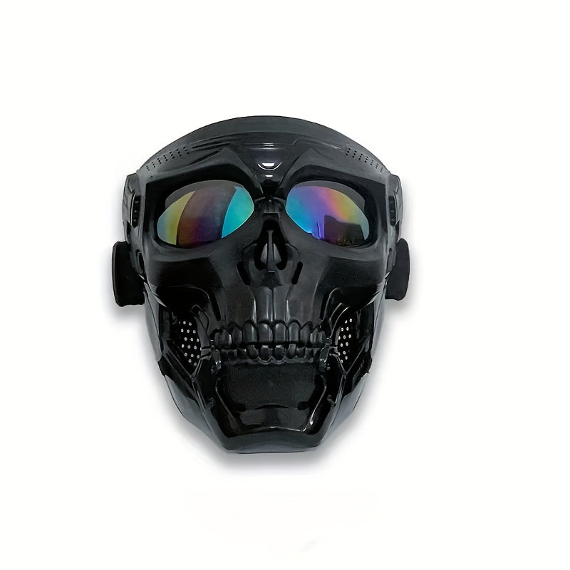 Skull Mask, Tactical Full Face Protection Outdoor Cycling Windproof Goggles, Sports &amp; Outdoor Supplies Cross-country Motorcycle Goggles Sports Riding