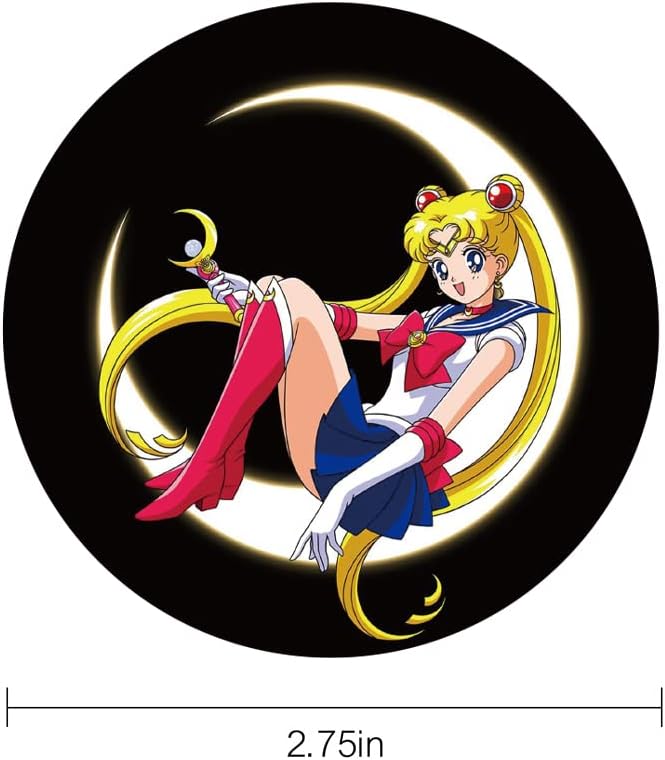 Car Coasters 2PCS 2.75" Car Cup Holder Coasters for Sailor Moon, Silicone Universal Car Accessories Anime Cup Holder Insert Coasters for Sailor Moon by FLYEEGO