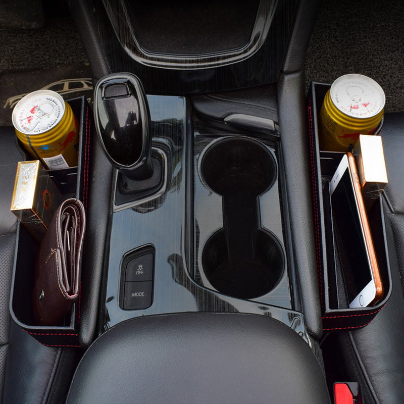 Car Seat StoraBox Card Phone Holder Pocket Car Seat Gap Leather StoraBox Seat Gap Pocket StoraBox Universal