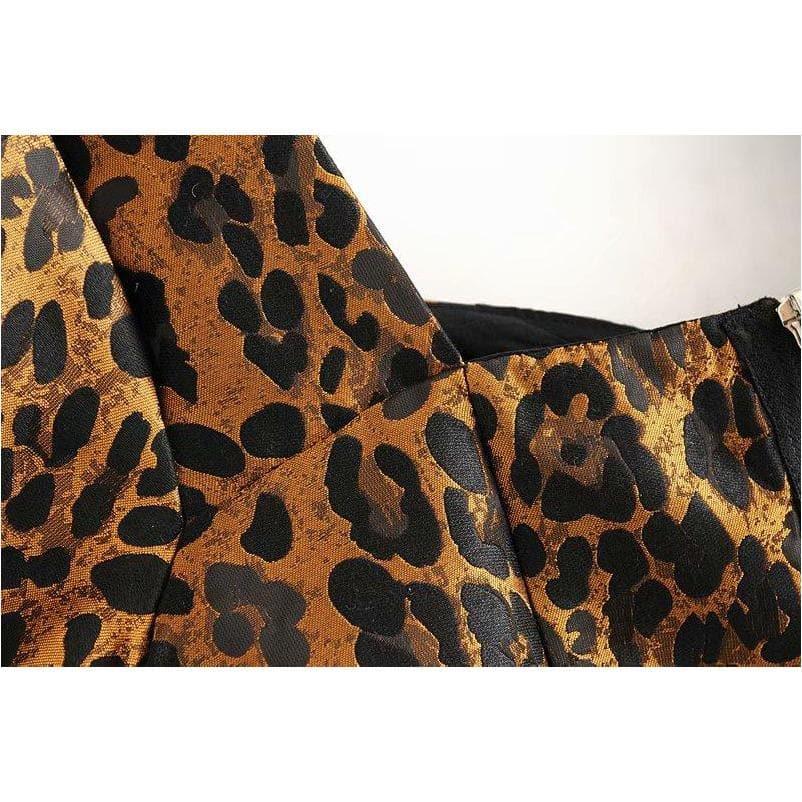 leopard top and high waist top &amp; short