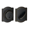 Camelot Aged Bronze Single Cylinder Deadbolt