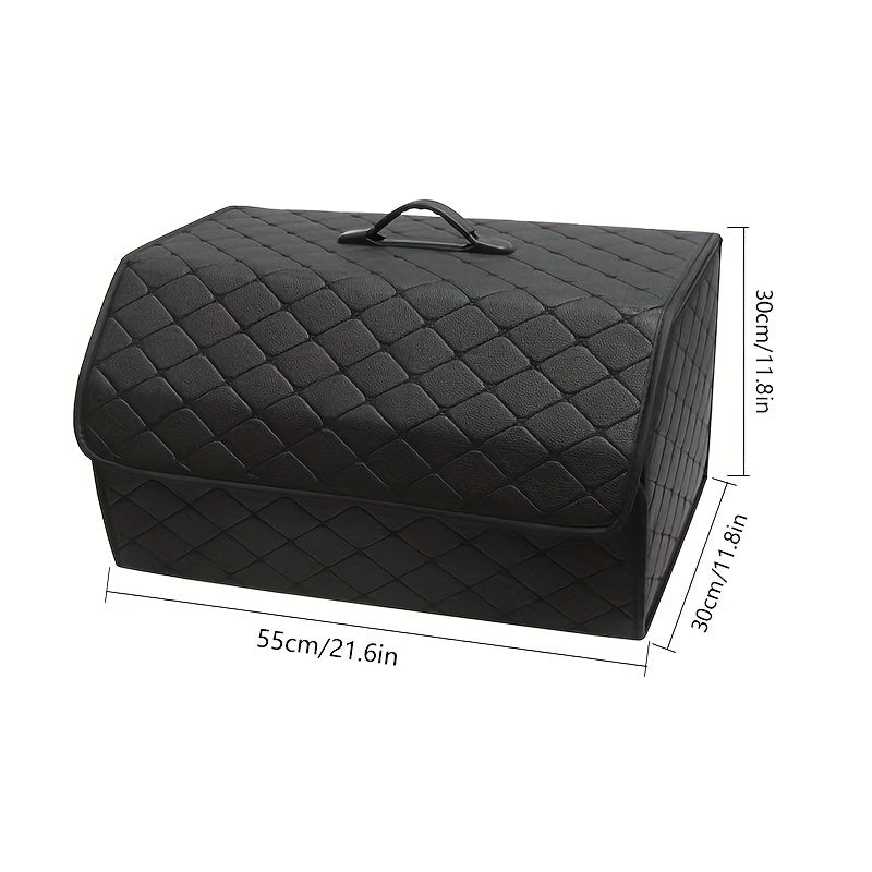 1pc Car Trunk Organizer StoraBox Collapsible Auto Cargo StoraContainer Toys Food StoraBag Car Stowing Automotive Accessories