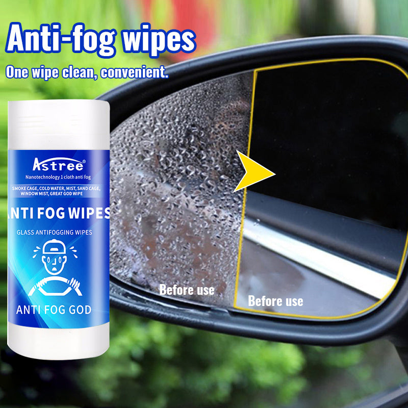 Crystal Clear Vision: Car Anti-fog Wipes For Windshield Defogging And Glass Cleaning