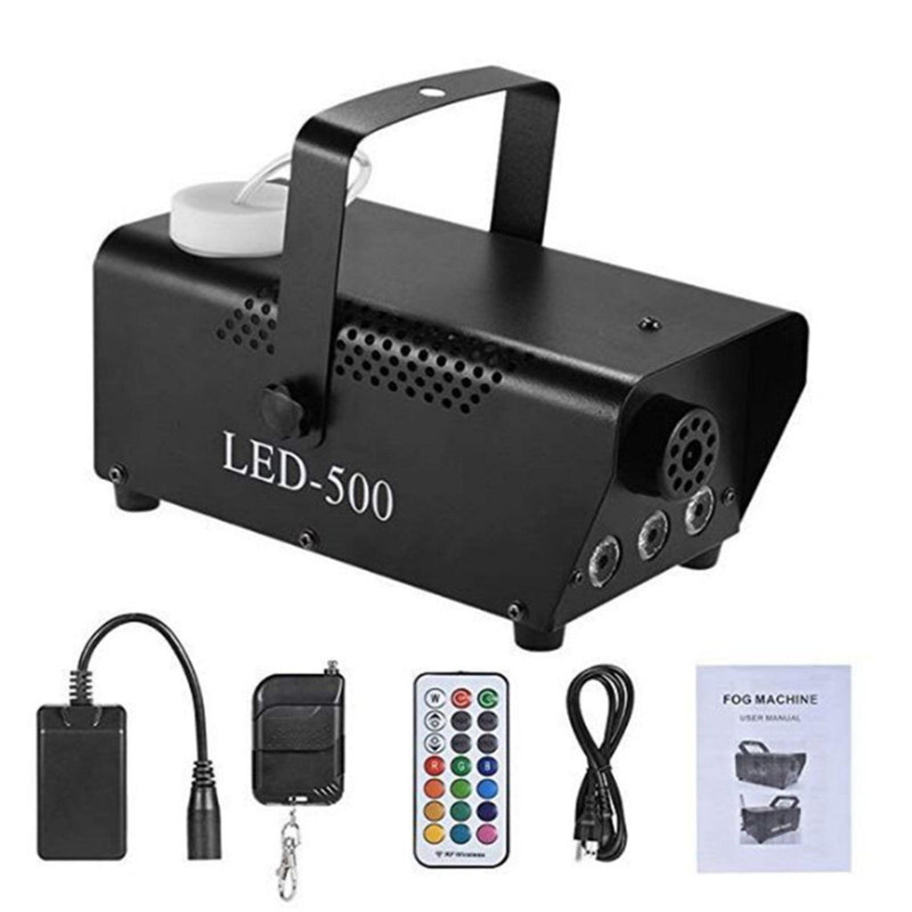 Viafly LED 500W Fog Smoke Machine Remote RGB Color Smoke Ejector LED QWEGF8619