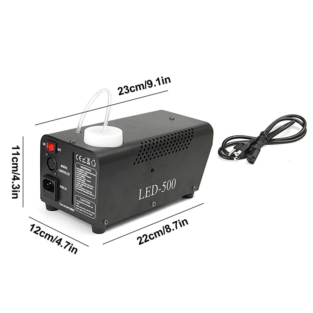 Viafly Wireless Control LED 500W Fog Smoke Machine Remote RGB Color Smoke Ejector LED QWEGF2141
