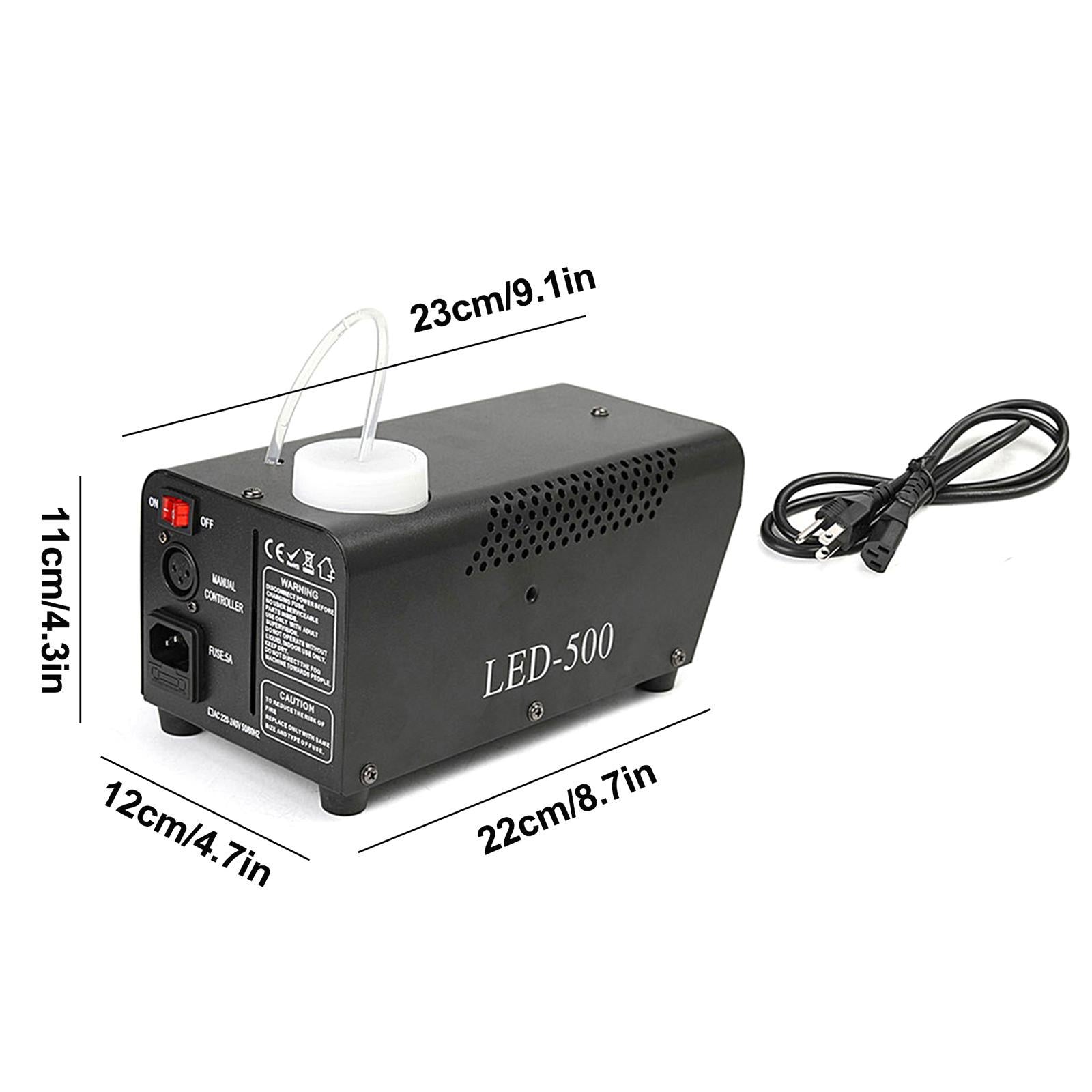 Viafly Wireless Control LED 500W Fog Smoke Machine Remote RGB Color Smoke Ejector LED QWEGF2141