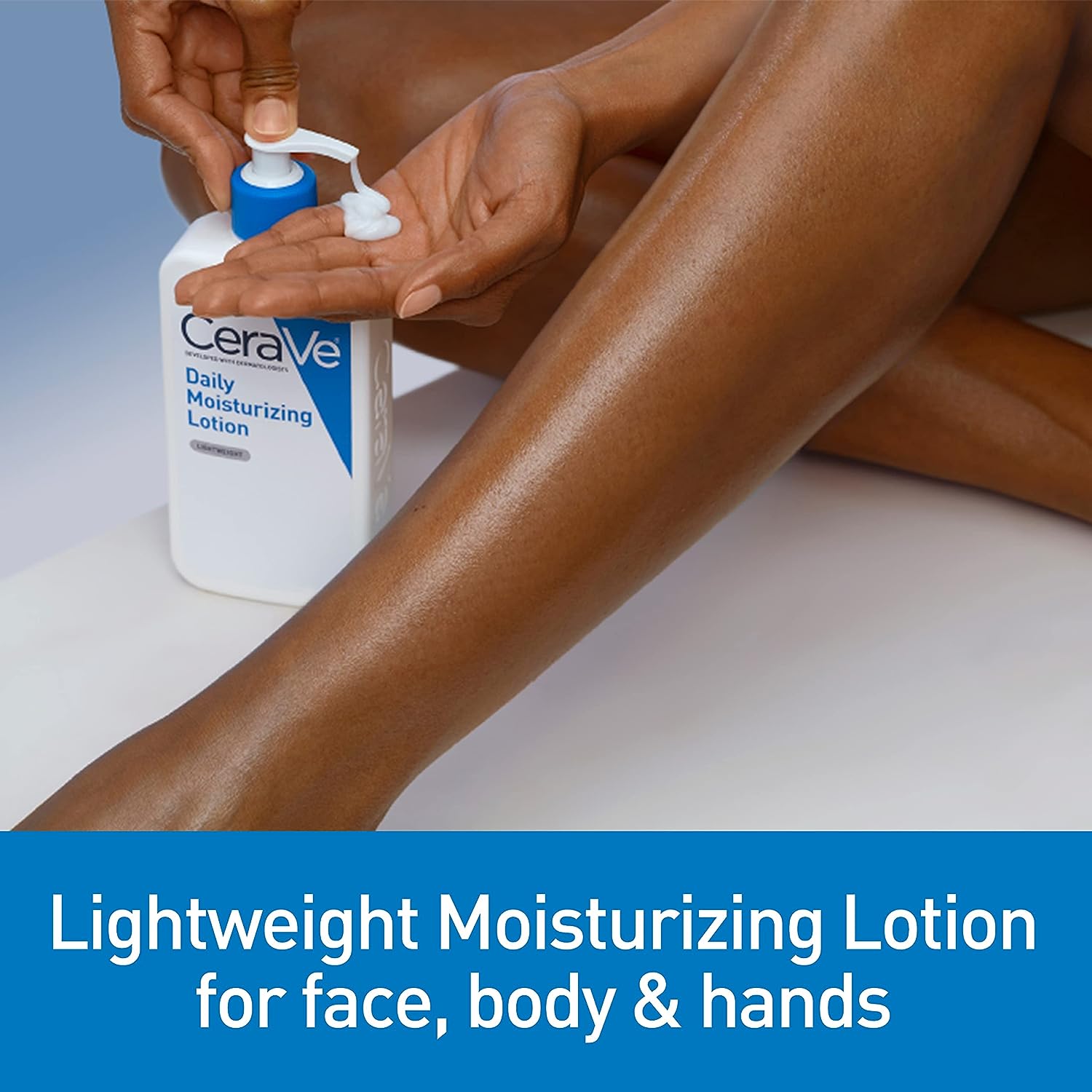 CeraVe Daily Moisturizing Lotion for Dry Skin | Body Lotion &amp; Facial Moisturizer with Hyaluronic Acid and Ceramides | Fragrance Free | 19 Ounce