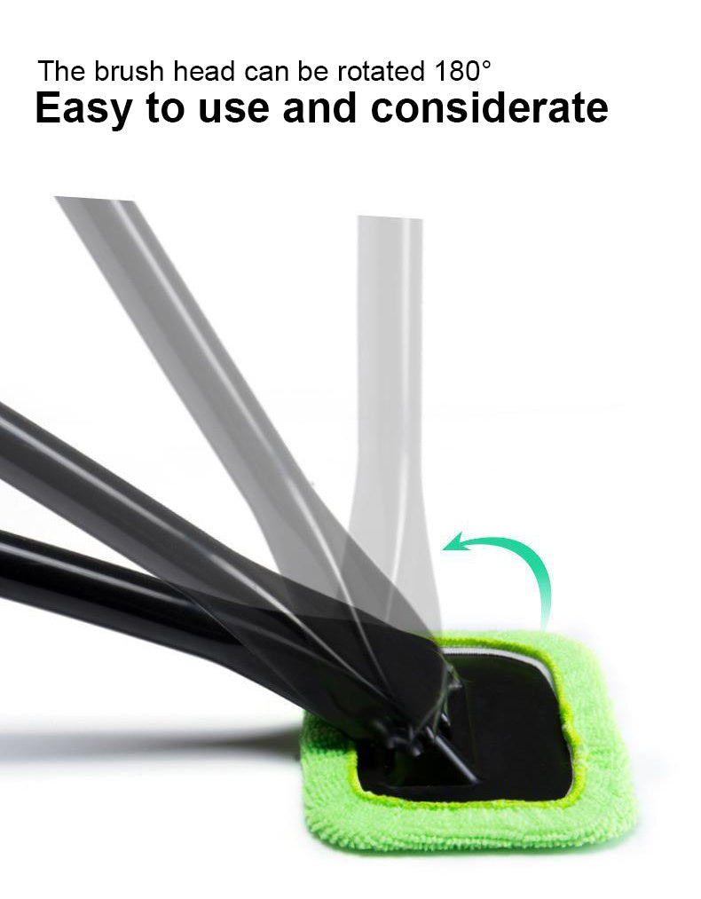 2PCS Window Cleaning Brush Kit: Get That Spotless Car Window Look With This Windshield Cleaning Wash Tool!