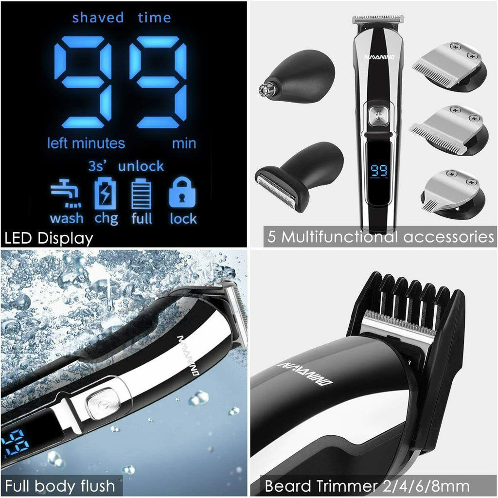 NAVANINO Trimmer Mens Barber Professional Electric 10 On 1 All The Body