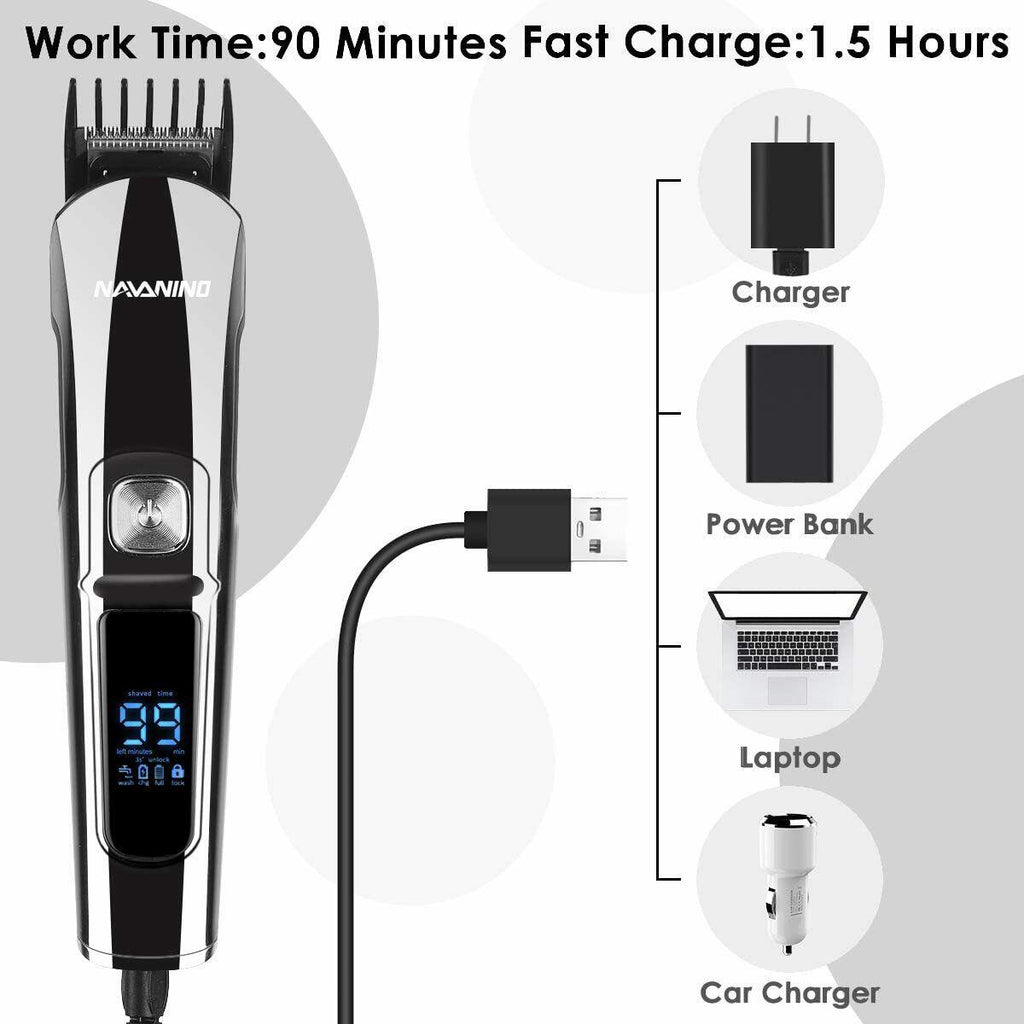 NAVANINO Trimmer Mens Barber Professional Electric 10 On 1 All The Body