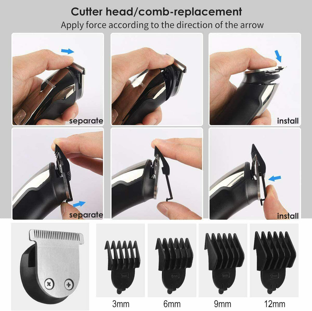 NAVANINO Trimmer Mens Barber Professional Electric 10 On 1 All The Body