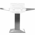 Pedestal Base w/ Side Shelves 21" - BLZ-ELEC21-BASE