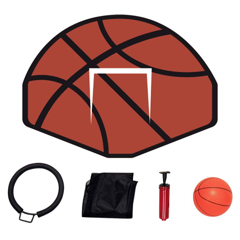 Abcnature 12 ft Trampoline with Safe Enclosure Net 400 lbs Capacity for 4-5 Kids Fitness Trampoline with Waterproof Jump Mat Ladder,LarTrampoline with Basketball Hoop