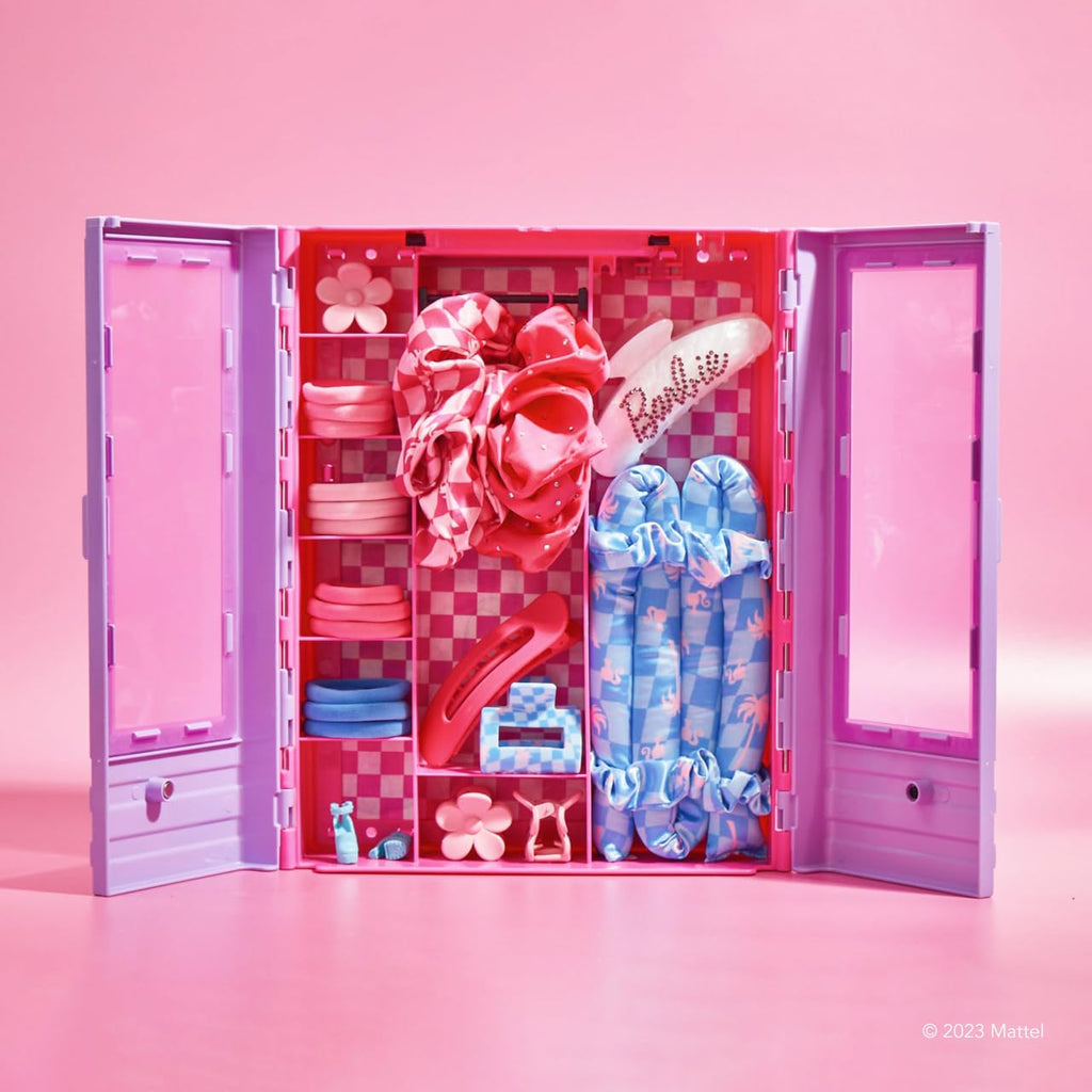 Kitsch Satin Heatless Curling Set - Hair Rollers for Heatless Curls | Heatless Hair Curlers &amp; Hot Rollers | Hair Curlers to Sleep in | Heatless Curling Rod Headband | Heatless Curler (Malibu Barbie)