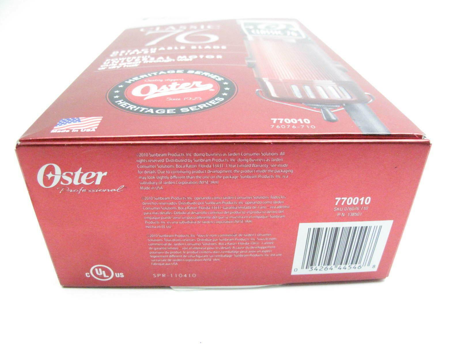 Oster Classic 76 Detachable Blade Clipper 770010