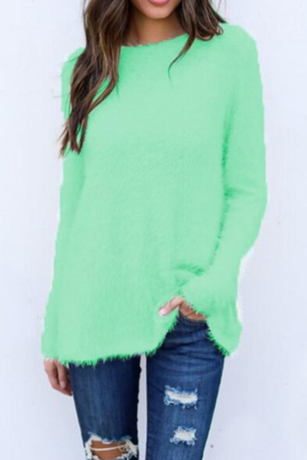 Round Neck Plain Sweaters