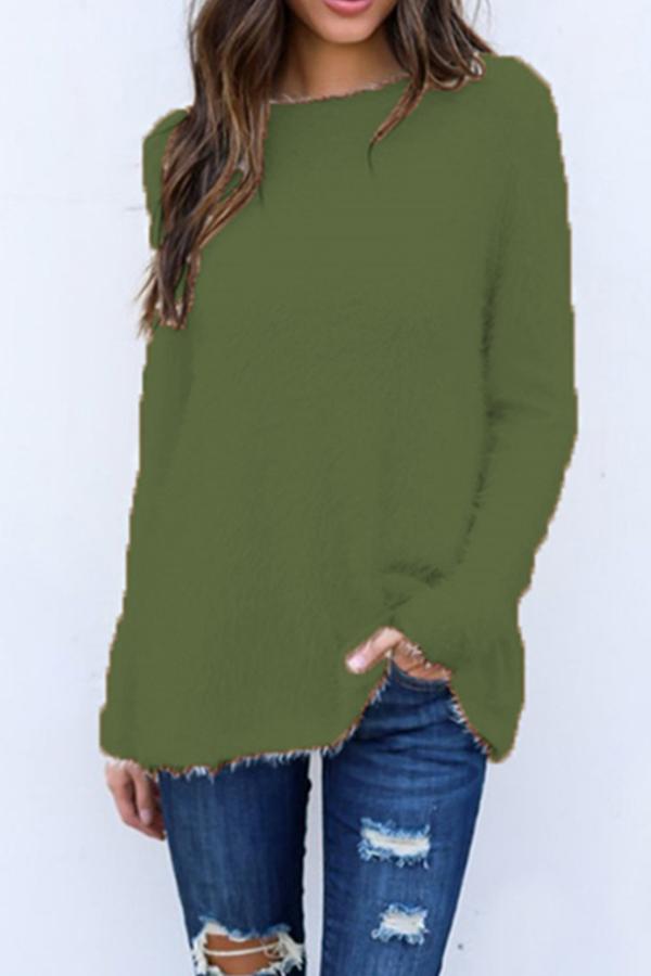 Round Neck Plain Sweaters