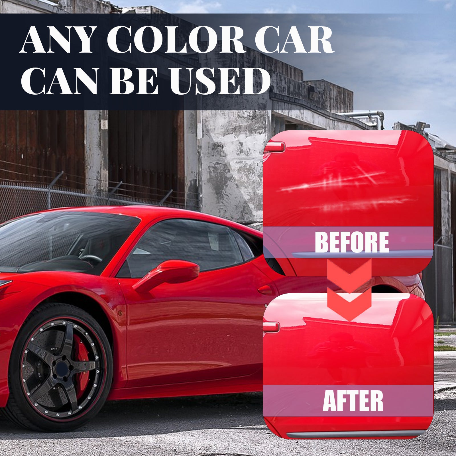 Car Paint Scratch Repair Set, Wax Polishing Scratch Remover Car Polish Cleaning Tool For Care Styling Protection Kit