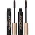 L'Oreal Paris Makeup Voluminous Original Washable Bold Eye Volume Building Mascara, Builds Lashes up to 2X Natural Thickness, Smudge Free, Clump Free, Carbon Black, 2 count