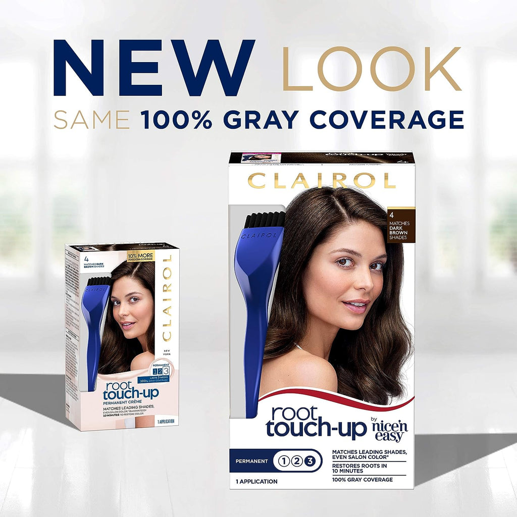 Clairol Root Touch-Up by Nice'n Easy Permanent Hair Dye, 6WN Light Chocolate Brown Hair Color, Pack of 1