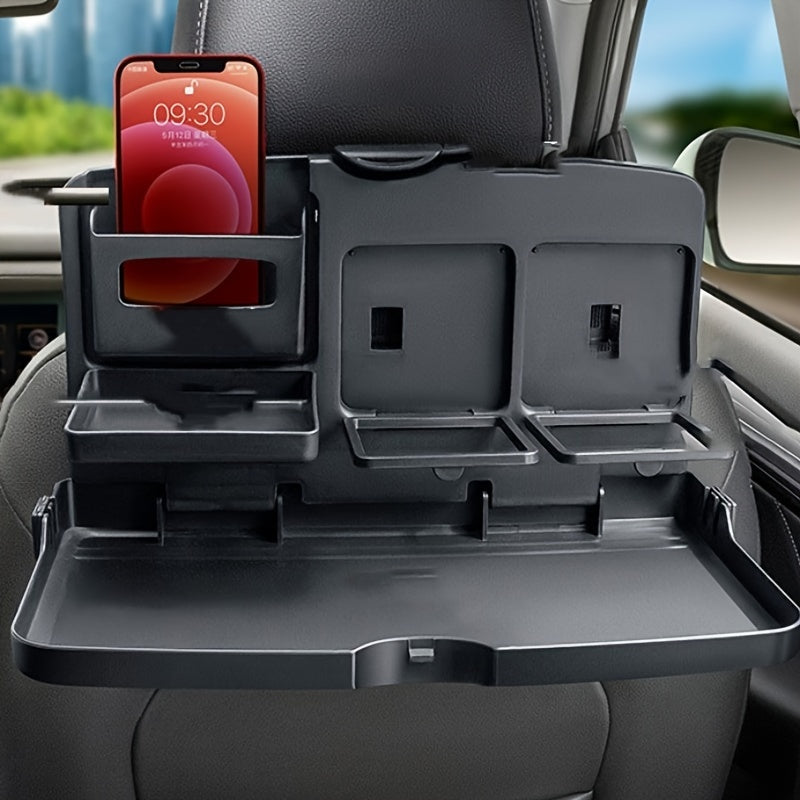 Upgrade Your Car's Interior with this Multifunctional Tray Desk - Perfect for Eating, Drinking, and Storing!