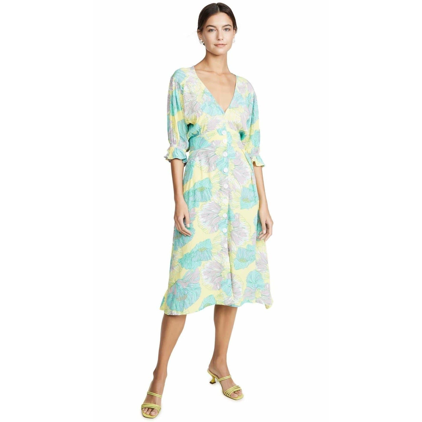 vintage floral boho dress
