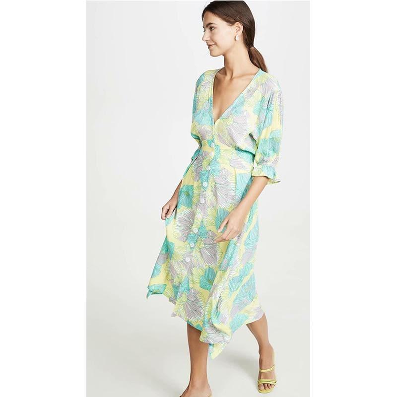 vintage floral boho dress