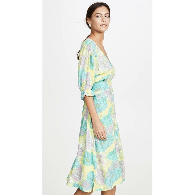 vintage floral boho dress
