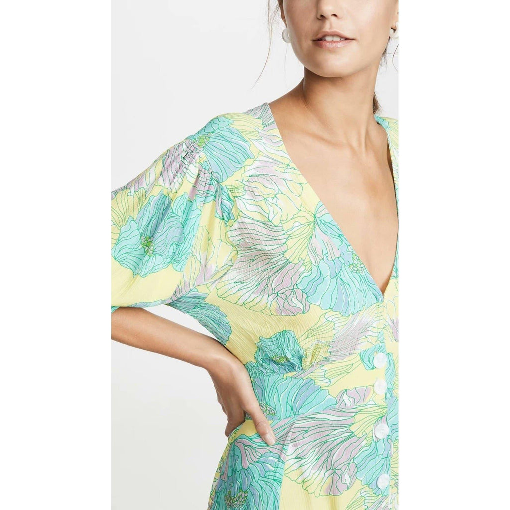 vintage floral boho dress