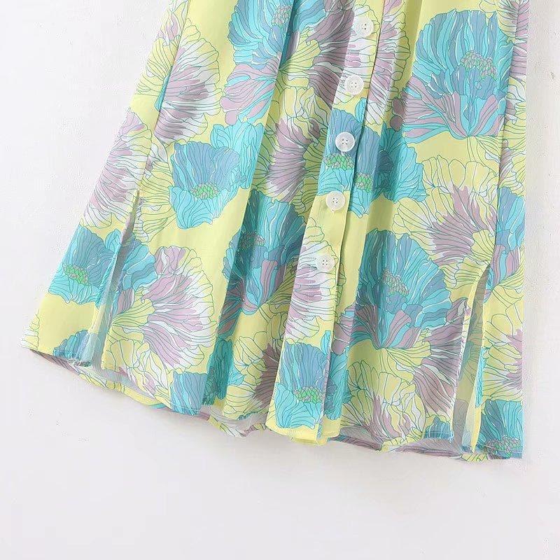 vintage floral boho dress